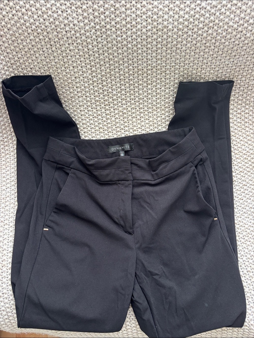 Dynamite Black Slim Ankle Pants